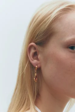 SIMUERO Earrings>Naranja Hoop